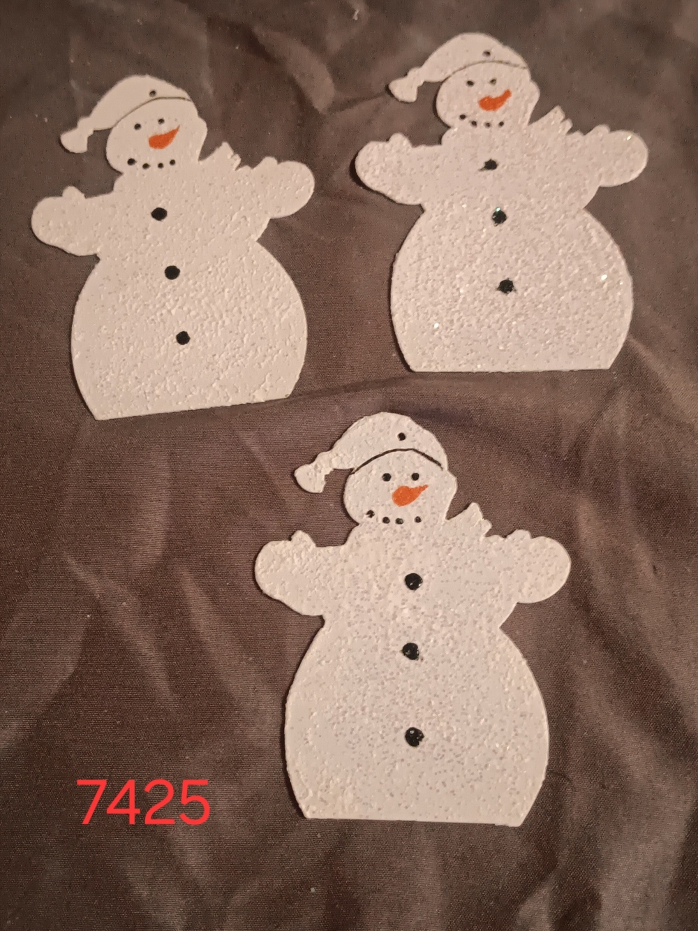 28 Snowman And Snowflake Metal Ornaments